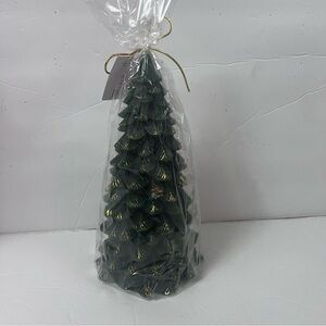 Christmas Tree Candle Tree Decoration Green & Gold 9” MerryBrite